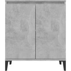 SUPERMARKET Buffet Gris Béton 60x35x70 Cm Aggloméré -Buffet et enfilade Soldes 63672452 5