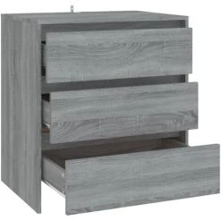 SUPERMARKET Buffet Sonoma Gris 70x41x75 Cm Aggloméré SUHB-813006 9 SUPERMARKET Buffet Sonoma Gris 70x41x75 Cm Aggloméré SUHB-813006 -Buffet et enfilade Soldes 63672665 5