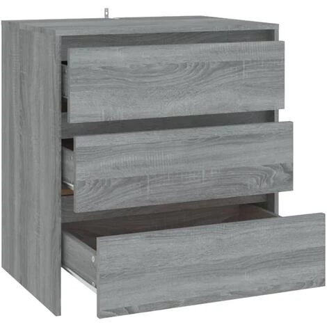 SUPERMARKET Buffet Sonoma Gris 70x41x75 Cm Aggloméré SUHB-813006 5 SUPERMARKET Buffet Sonoma Gris 70x41x75 Cm Aggloméré SUHB-813006 – Image 5