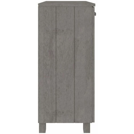 SUPERMARKET Buffet Gris Clair 85x35x80 Cm Bois Massif De Pin SUHB-340495 5 SUPERMARKET Buffet Gris Clair 85x35x80 Cm Bois Massif De Pin SUHB-340495 – Image 5
