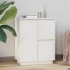 SUPERMARKET Buffet Blanc 60x34x75 Cm Bois Massif De Pin SUHB-813391