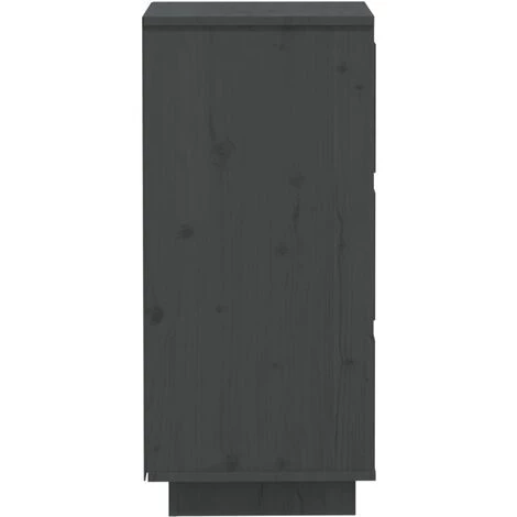 SUPERMARKET Buffets 2 Pcs Gris 32x34x75 Cm Bois Massif De Pin 5 SUPERMARKET Buffets 2 Pcs Gris 32x34x75 Cm Bois Massif De Pin – Image 5