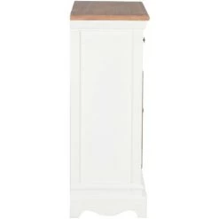 SUPERMARKET Buffet Blanc 60 X 30 X 80 Cm Bois Massif -Buffet et enfilade Soldes 63676843 5