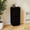 SUPERMARKET Buffet Noir 31,5x34x75 Cm Bois Massif De Pin SUHB-813388