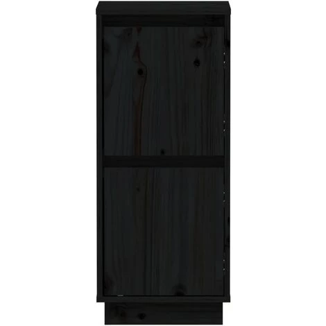 SUPERMARKET Buffet Noir 31,5x34x75 Cm Bois Massif De Pin SUHB-813388 5 SUPERMARKET Buffet Noir 31,5x34x75 Cm Bois Massif De Pin SUHB-813388 – Image 5