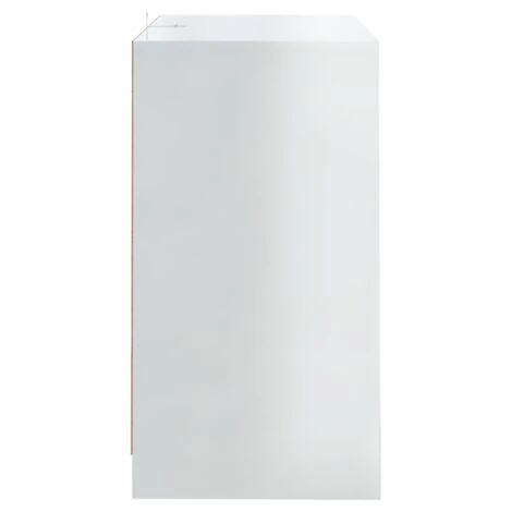 SUPERMARKET Buffets 2 Pcs Blanc Brillant 70x41x75 Cm Aggloméré 5 SUPERMARKET Buffets 2 Pcs Blanc Brillant 70x41x75 Cm Aggloméré – Image 5