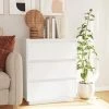 SUPERMARKET Buffet Blanc 60x34x75 Cm Bois Massif De Pin SUHB-813361