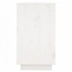 SUPERMARKET Buffet Blanc 111x34x60 Cm Bois Massif De Pin 8 SUPERMARKET Buffet Blanc 111x34x60 Cm Bois Massif De Pin -Buffet et enfilade Soldes 63678503 4