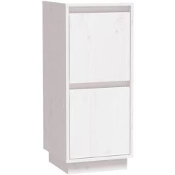 SUPERMARKET Buffets 2 Pcs Blanc 31,5x34x75 Cm Bois Massif De Pin SUHB-813383 8 SUPERMARKET Buffets 2 Pcs Blanc 31,5x34x75 Cm Bois Massif De Pin SUHB-813383 -Buffet et enfilade Soldes 63679046 4