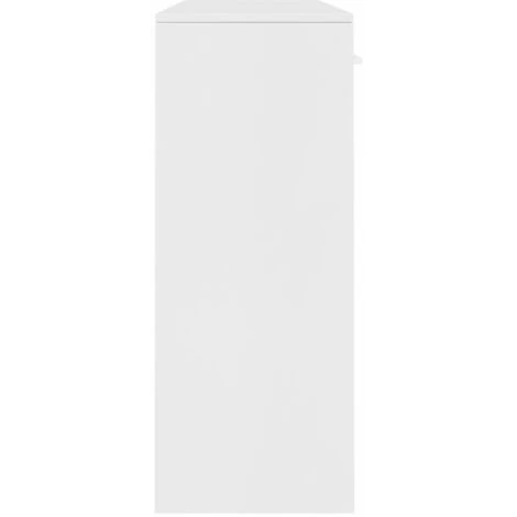 SUPERMARKET Buffet Blanc 110x30x75 Cm Aggloméré 5 SUPERMARKET Buffet Blanc 110x30x75 Cm Aggloméré – Image 5