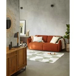 OVIALA Buffet En Manguier Massif 2 Portes - Marron -Buffet et enfilade Soldes 63680944 3