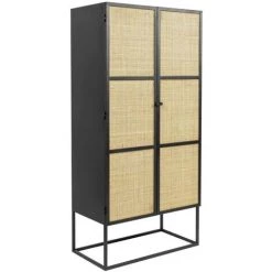 BOITE A DESIGN Cabinet 2 Portes Guuji - Rotin -Buffet et enfilade Soldes 63788472 5