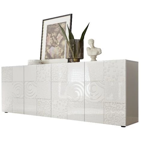 HOME MANIA Armoire Multifonctionnelle Miro - 4 Portes, Etageres - Pour Le Hall, La Chambre A Coucher, La Cuisine, Le Couloir - Gris En Panneau De Particules De Melamine, 241 X 42 X 84 Cm 2 HOME MANIA Armoire Multifonctionnelle Miro - 4 Portes, Etageres - Pour Le Hall, La Chambre A Coucher, La Cuisine, Le Couloir - Gris En Panneau De Particules De Melamine, 241 X 42 X 84 Cm – Image 2