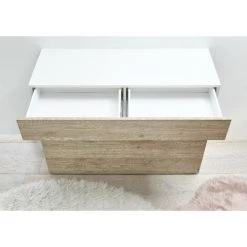 HOMEMANIA Armoire Multifonctionnelle Sorano - Porte, Tiroir, Etageres - Pour Hall, Chambre, Cuisine, Couloir - Blanc En Panneau De Particules De Melamine, 181 X 42 X 84 Cm -Buffet et enfilade Soldes 63856266 5