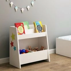 HOME MANIA Armoire Multifonctionnelle Vitya - Pour Le Salon, La Cuisine, Le Hall, La Chambre A Coucher - Blanc En Panneau D'agglomere Melamine, MFC, 60 X 30 X 60 Cm