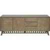 ALTOBUY PATIO - Buffet 3 Portes 3 Tiroirs En Acacia Massif - Marron Foncé