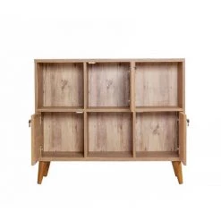 COTECOSY Buffet 3 Compartiments Et 3 Portes Areva L114xH95cm Motif Fleurs Violet - Violet 8 COTECOSY Buffet 3 Compartiments Et 3 Portes Areva L114xH95cm Motif Fleurs Violet - Violet -Buffet et enfilade Soldes 64122201 4