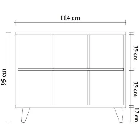 COTECOSY Buffet 3 Compartiments Et 3 Portes Areva L114xH95cm Motif Fleurs Violet - Violet 5 COTECOSY Buffet 3 Compartiments Et 3 Portes Areva L114xH95cm Motif Fleurs Violet - Violet – Image 5