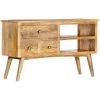 FUHUIDATRADING Buffet 102x35x61 Cm Bois De Manguier Massif