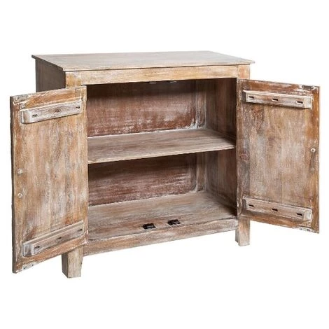 Buffet Avec 2 Portes En Métal Coloris Marron - Longueur 90 X Profondeur 40 X Hauteur 90 Cm - PEGANE - 2 Buffet Avec 2 Portes En Métal Coloris Marron - Longueur 90 X Profondeur 40 X Hauteur 90 Cm - PEGANE - – Image 2