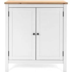 Finori Coffre Bergen 1 Blanc Et Chêne Artisanal - Multicolore 7 Finori Coffre Bergen 1 Blanc Et Chêne Artisanal - Multicolore -Buffet et enfilade Soldes 64710018 3