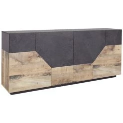 AHD AMAZING HOME DESIGN Buffet Moderne 200x43cm Meuble De Salon 4 Pièces De Cuisine Hariett Report -Buffet et enfilade Soldes 64867049 3