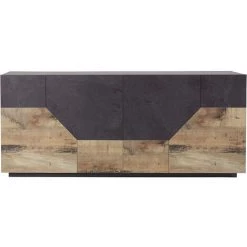 AHD AMAZING HOME DESIGN Buffet Moderne 200x43cm Meuble De Salon 4 Pièces De Cuisine Hariett Report -Buffet et enfilade Soldes 64867049 4