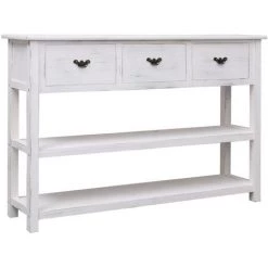 PESCE Buffet Antique Blanc 115 X 30 X 76 Cm Bois
