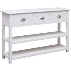 PESCE Buffet Blanc 115 X 30 X 76 Cm Bois