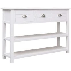 PESCE Buffet Blanc 115 X 30 X 76 Cm Bois -Buffet et enfilade Soldes 64872185 3