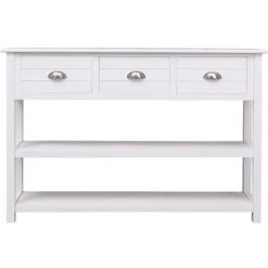 PESCE Buffet Blanc 115 X 30 X 76 Cm Bois -Buffet et enfilade Soldes 64872185 4