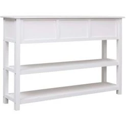 PESCE Buffet Blanc 115 X 30 X 76 Cm Bois -Buffet et enfilade Soldes 64872185 5