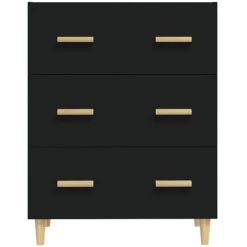 VidaXL Buffet Noir 70x34x90 Cm Bois D'ingénierie - Noir
