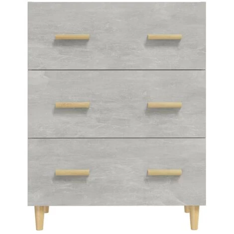 VidaXL Buffet Gris Béton 70x34x90 Cm Bois D'ingénierie - Gris 1 VidaXL Buffet Gris Béton 70x34x90 Cm Bois D'ingénierie - Gris
