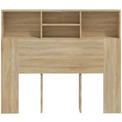 VidaXL Armoire De Tête De Lit Chêne Sonoma 120x19x103,5 Cm - Brun -Buffet et enfilade Soldes 64876614 4