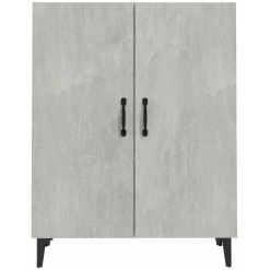 VidaXL Buffet Gris Béton 70x34x90 Cm Bois D'ingénierie - Gris