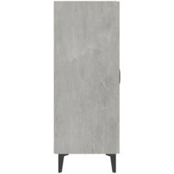VidaXL Buffet Gris Béton 70x34x90 Cm Bois D'ingénierie - Gris -Buffet et enfilade Soldes 64876644 4