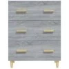 VidaXL Buffet Sonoma Gris 70x34x90 Cm Bois D'ingénierie - Gris
