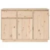 VidaXL Buffet 110x34x75 Cm Bois Massif De Pin - Brun