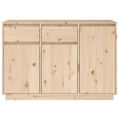 VidaXL Buffet 110x34x75 Cm Bois Massif De Pin - Brun 1 VidaXL Buffet 110x34x75 Cm Bois Massif De Pin - Brun