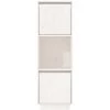 VidaXL Buffet Blanc 38x35x117 Cm Bois Massif De Pin - Blanc