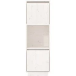 VidaXL Buffet Blanc 38x35x117 Cm Bois Massif De Pin - Blanc