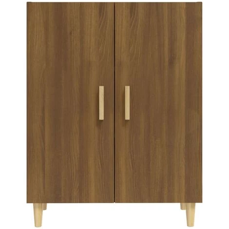 VidaXL Buffet Chêne Marron 70x34x90 Cm Bois D'ingénierie - Brun 1 VidaXL Buffet Chêne Marron 70x34x90 Cm Bois D'ingénierie - Brun