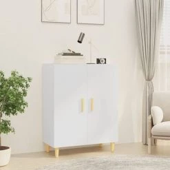 VidaXL Buffet Blanc 70x34x90 Cm Bois D'ingénierie - Blanc -Buffet et enfilade Soldes 64883232 2