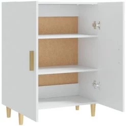 VidaXL Buffet Blanc 70x34x90 Cm Bois D'ingénierie - Blanc -Buffet et enfilade Soldes 64883232 4