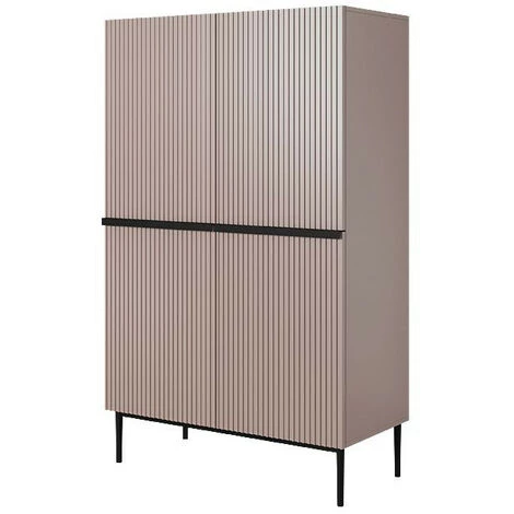 Buffets BOBOCHIC - Buffet Haut 2 Portes 100 Cm KASHA Pieds Noir Rose - Rose 1 Buffets BOBOCHIC - Buffet Haut 2 Portes 100 Cm KASHA Pieds Noir Rose - Rose