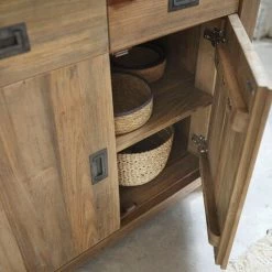 BOIS DESSUS BOIS DESSOUS Buffet En Bois De Teck Recyclé 2 Tiroirs 2 Portes - Naturel 6 BOIS DESSUS BOIS DESSOUS Buffet En Bois De Teck Recyclé 2 Tiroirs 2 Portes - Naturel -Buffet et enfilade Soldes 6510809 3