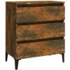 VidaXL Buffet Chêne Fumé 60x35x69 Cm Bois D'ingénierie - Brun