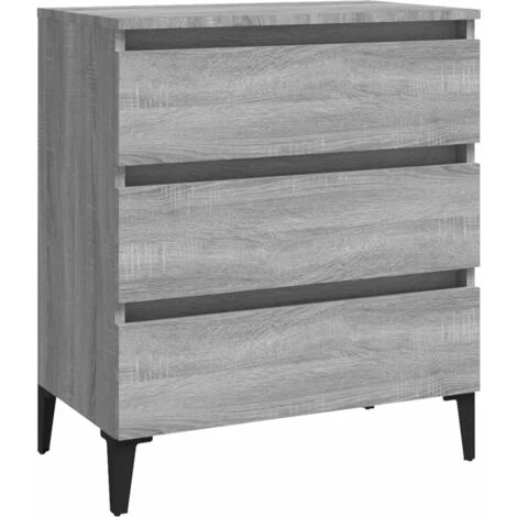 VidaXL Buffet Sonoma Gris 60x35x69 Cm Bois D'ingénierie - Gris 1 VidaXL Buffet Sonoma Gris 60x35x69 Cm Bois D'ingénierie - Gris