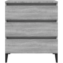 VidaXL Buffet Sonoma Gris 60x35x69 Cm Bois D'ingénierie - Gris 9 VidaXL Buffet Sonoma Gris 60x35x69 Cm Bois D'ingénierie - Gris -Buffet et enfilade Soldes 65388754 5